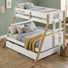 Ethan Single Over Double Bunk Bed with Double Trundle